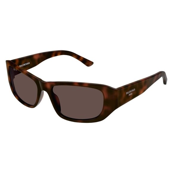 FX01843B New BALENCIAGA Havana Square BB0365S 003 Sunglasses Women - Picture 1 of 5